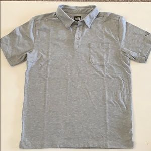 The North Face Grey Heather Polo Shirt Medium